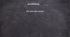 Desktop Screenshot of grundbildung.org